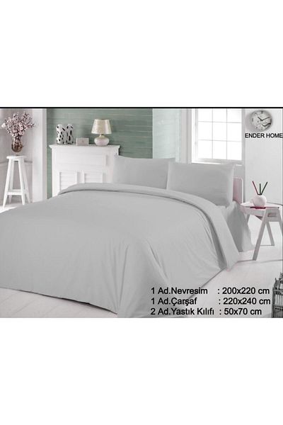 Ender Home Σετ Παπλωματοθήκη Cottonverse Double Ranforce – 200x220 cm