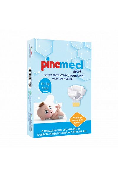 PİNEMED Scutec PINEMED pentru copii cu pungă de colectare a urinei, 11+ kg, 2 buc