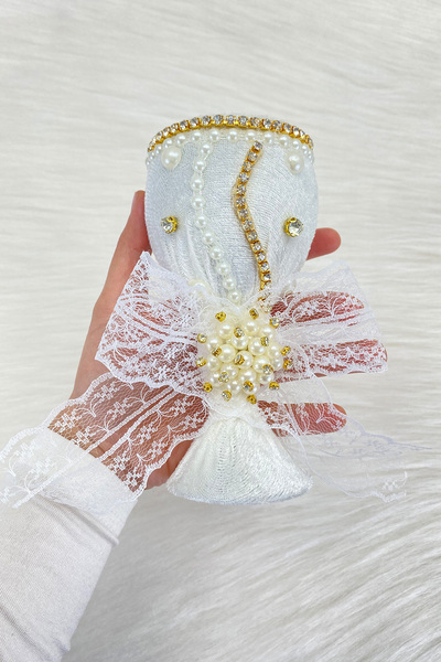 ZEYMERADE إبرة بيضاء لمجوهرات الزفاف، حناء ليلة العروس العريس وعد الخطوبة ختا...