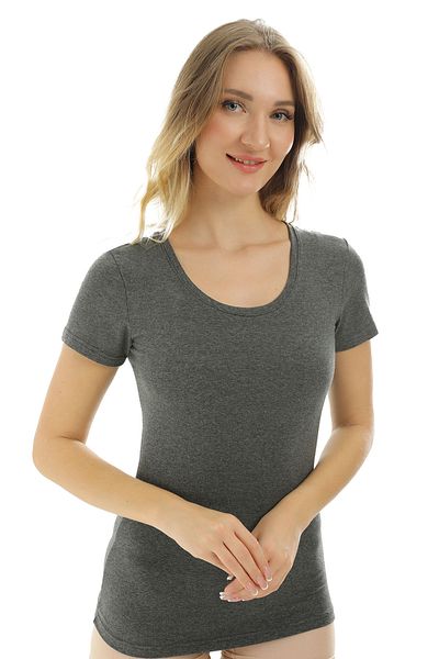 Almila Γυναικείο κορμάκι U Neck Slim Fit - κοντομάνικο μπλουζάκι 2038