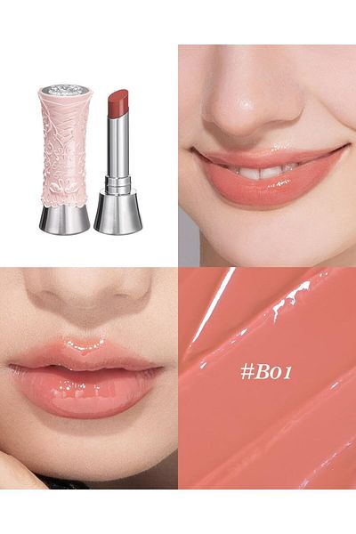 Flower Knows Swan Ballet Solid Lip Glaze Mirror Lipstick (B01 Little Star)
