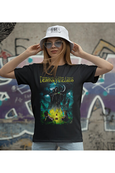 BUTSHIRT BU Tişört' Demons and Wizards‘  Baskılı 'Regular-Fit' Unisex Tişört