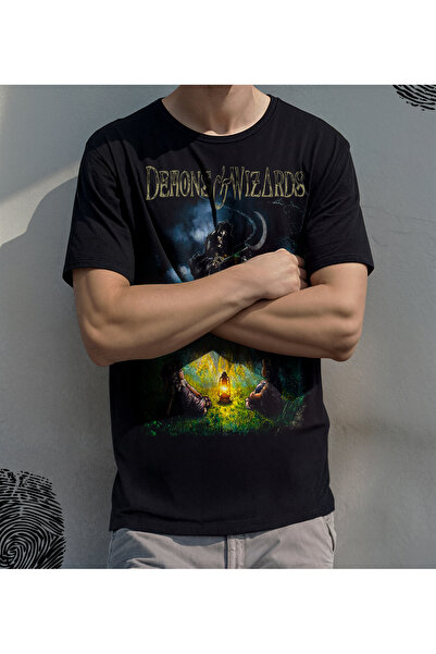 BUTSHIRT BU Tişört' Demons and Wizards‘  Baskılı 'Regular-Fit' Unisex Tişört