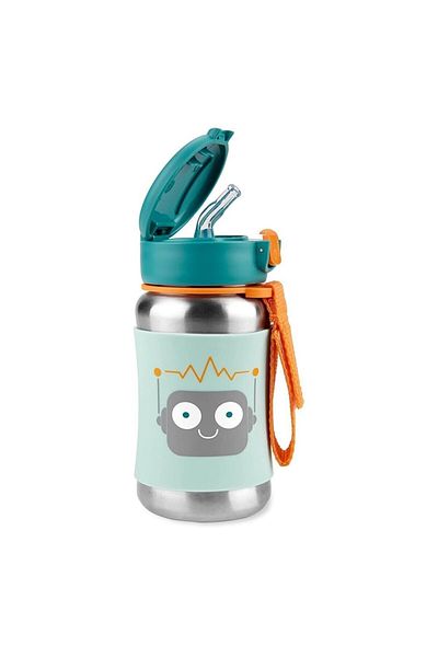 Skip Hop Zoo Skip Hop Stainless Steel Straw Drinker |   Robot