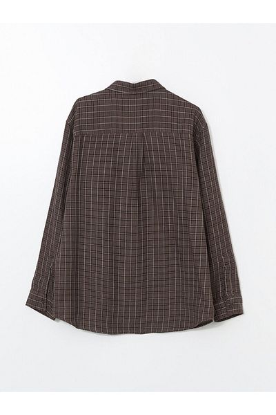 LC Waikiki Ανδρικό μακρυμάνικο καρό πουκάμισο LCW Vision Comfortable Fit