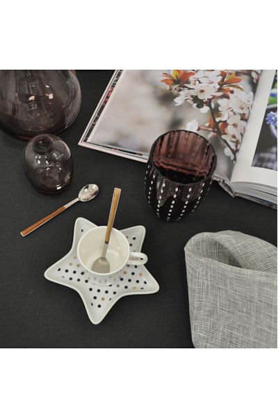 Pintinox Set of 6 dessert or coffee spoons, Sushi Moka Birch