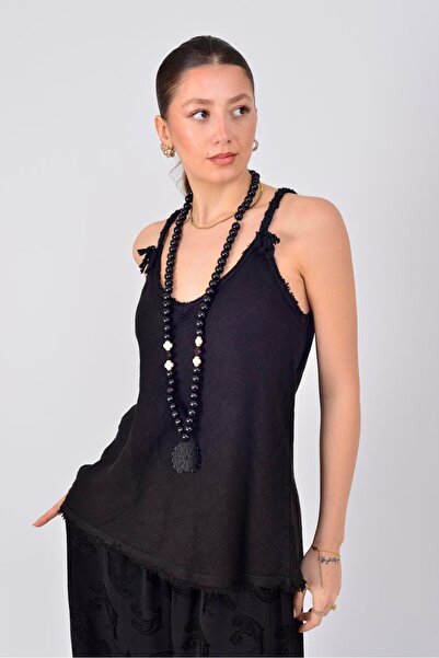 Park Moda 80471 BLUZĂ DE IN CU DETALII FRANJURI
