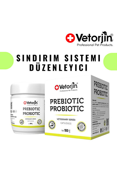 Vetorjin Kedi Ve Köpekler Için Probiyotik Sindirim Sistemi Düzenleyici 100 gr