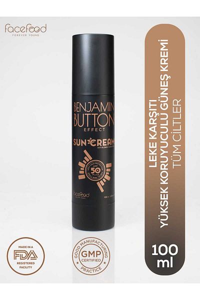 Benjamin Button Effect Anti-Blemish and Moisturizing Sunscreen Spf 50 100ml