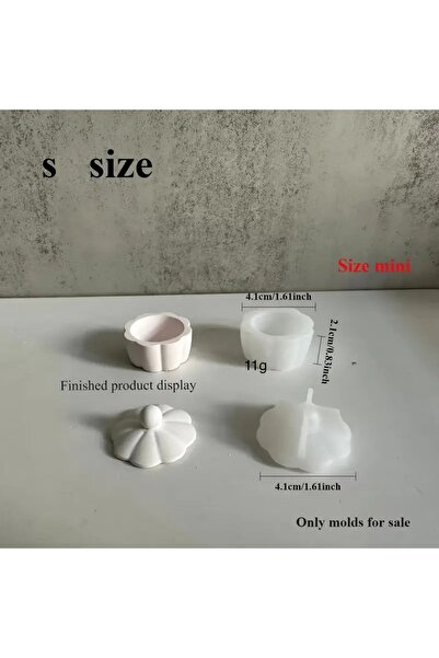 AnkaHobiMarket Minik Kavanoz Mum Silikon Kalıp (S848)