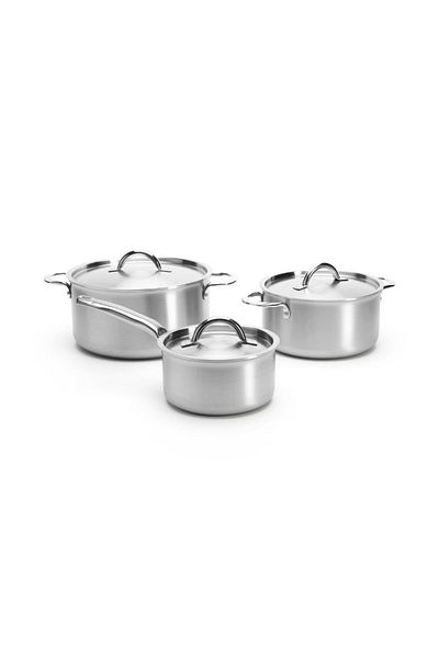 De Buyer Alchimy 6-Piece Stainless Steel Cookware Set - 3 Layers