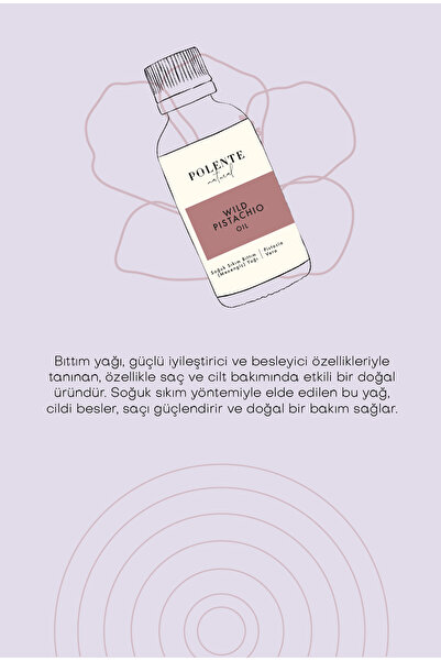 Polente Natural Bıttım (Menengiç) Yağı - Soğuk Sıkım (50 ml)