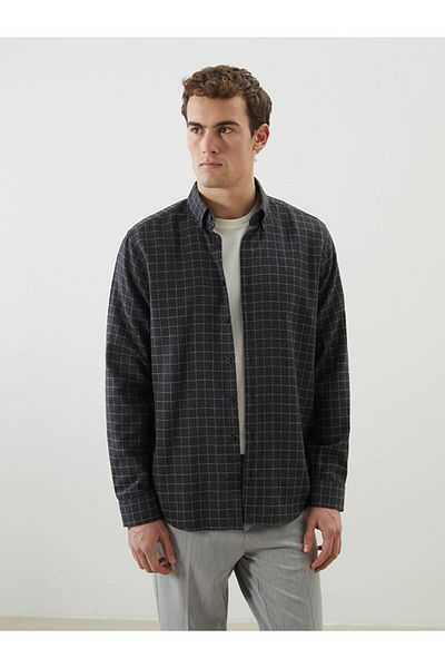 LC Waikiki Regular Fit Long Sleeve Plaid Men's Lumberjack Shirt