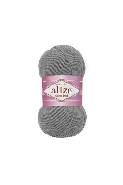 Alize Cotton Gold - 828 Charcoal Gray Knitting Yarn (5 Pieces)