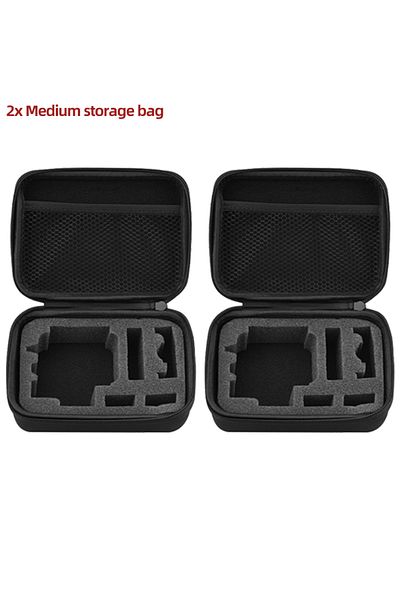 EXSKOF GRAY COLOR Carrying Case For GoPro Storage Bag Travel Bag Anti-fall Waterproof Portable Durable For