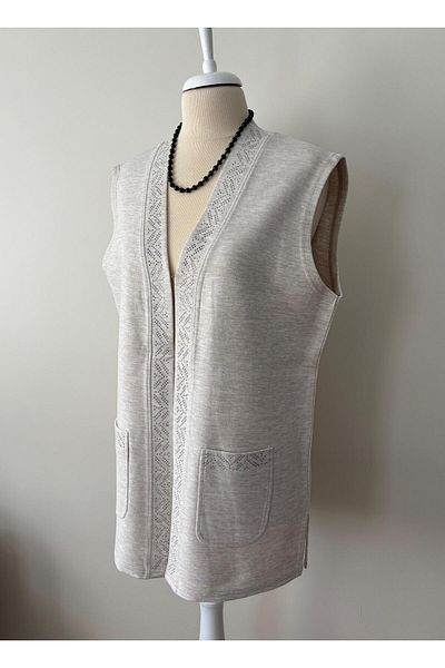 Özenli Triko Steel Stone Mother Vest