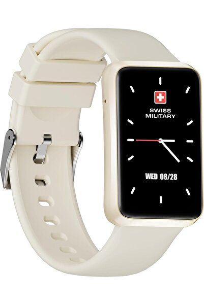 Swiss Military Rhine2 Smart Band 1.57”Display,BT Calling,Health Tracking,7-Day Battery,iOS/Android Compatible,White