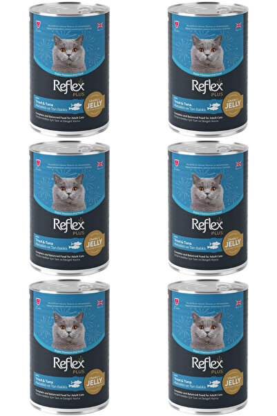 Reflex Plus Jöle İçinde Parça Etli Alabalık ve Ton Balıklı Yetişkin Kedi Kons...