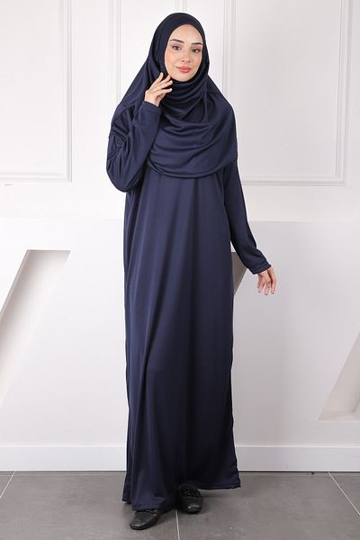 İmajButik Φόρεμα προσευχής Navy Blue One Piece