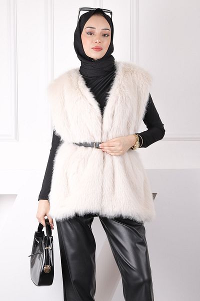 İmajButik Stone Fur Vest