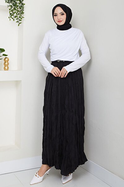 hafsamina Fusta neagră interactivă ascuțită HM2706