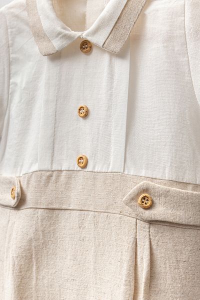 Cassiope Collar Detailed Short Sleeve Cotton Buttoned Special Occasion Eid Baby Boy Jumpsuit