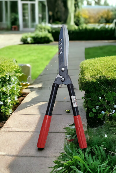 SWENCRAFT Çim Kesme Makası Kaymaz Sap Budama Makası Çim Çit Kesme Dal Budama Çimen Makası 52 Cm