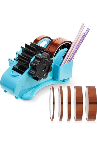 erorex Multiple Roll Cut Heat Tape Cut Dispenser Heat Resistant Sublimation Desk Tape Dispenser With 5