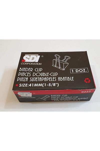 erorex مشبك ورق Sdi مقاس 41 مم، 1.5 بوصة، عبوة من 12 قطعة