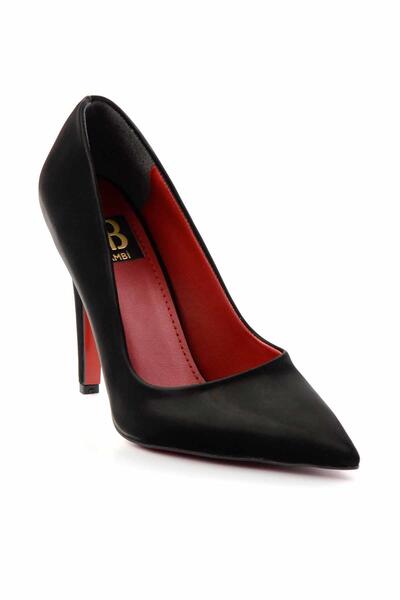 Bambi Shiny Black Patent Leather Women's Classic Heeled Shoes K01455018038