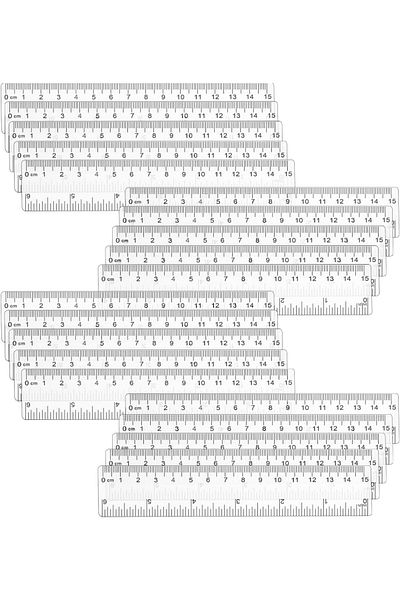 erorex 6 Inch Rulers Plastic Ruler Bulk With Inches And Centimeters Drafting Measuring Mini Rulers For