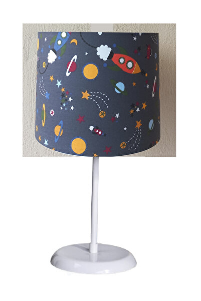 ONAY M Space Red Fabric Covering Bedroom Children's Room and Baby Room Lampsh...