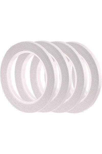 erorex Double Sided Tape 4 Rolls Craft Tape Strong Sticky Tape Traceless Adhesive Transparent Multipurpose