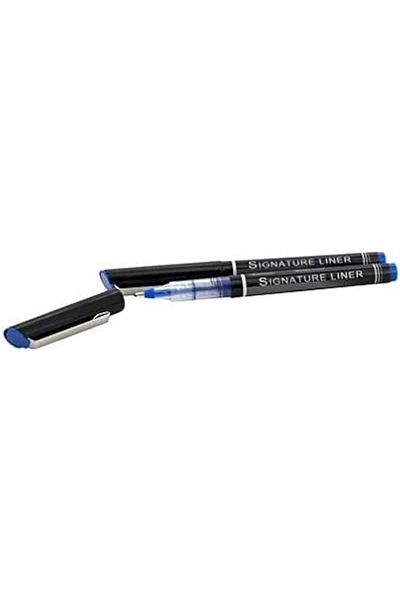 erorex قلم توقيع Rq 28557Blk2 برأس إبرة مقاس 1.5 مم، قطعتان، أسود