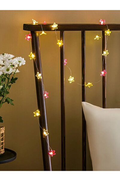 LC Waikiki Karışık Çiçek Figürlü Dekoratif Led Işık 30 Cm