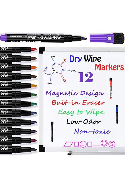 erorex Whiteboard Markers Dry Wipe Pens White Board Markers Erasable White Board Pens Color Magnetic