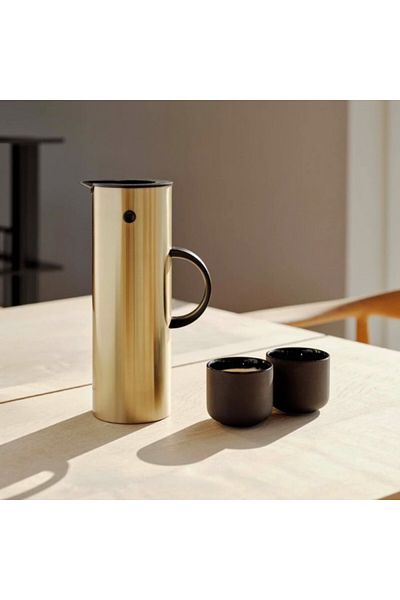 stelton Vacuum insulated mug, EM77 Gold, 1 liter