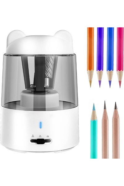 erorex Electric Pencil Sharpener Pencil Sharpener For Colored Pencils Auto Stop Super Sharp And Fast