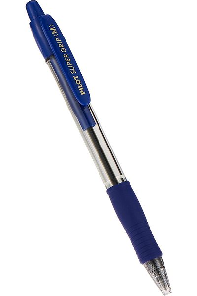 erorex 714352 قلم حبر جاف قابل للسحب بقطر 1.0 مم من Bpgp 10R Ml Super Grip باللون الأزرق