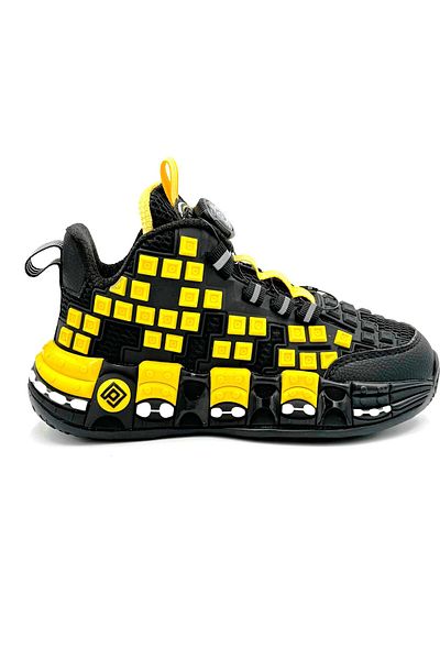 pepino 1974 Phlon Black Yellow Pantofi sport pentru copii - Talpă înaltă legată uduç