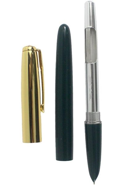 erorex Hero Pen Original Fountain Pen Iridium Fine Nib 330 With Golden Cap Fountain Pen Pack Of 3