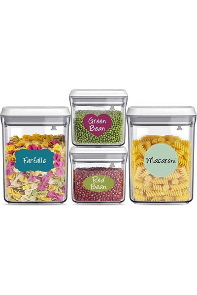 erorex Colored Label Stickers Removable Chalkboard Labels With 2 Markers Waterproof Kitchen Labels Self