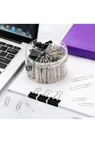 erorex Paper Clips Binder Clips 340 Pcs Paper Clips Binder Clips Assorted Sizes Including Large Medium