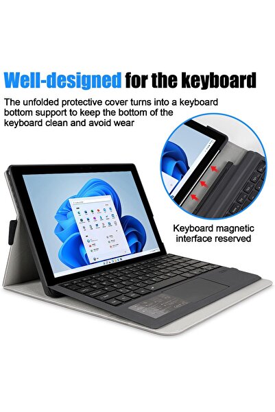 erorex حافظة لجهاز Microsoft Surface Pro 11 Tablet 2024 مقاس 13 بوصة مع حقيبة ملحقات وحامل قلم رفيع