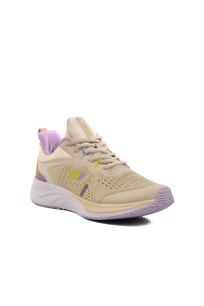 WALKWAY Z-25415 G Γυναικεία αθλητικά παπούτσια Beige Memory Foam