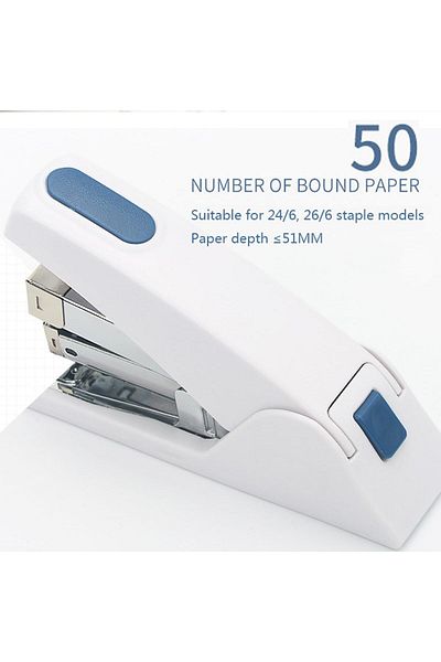 erorex Stapler For Desk 50 Sheet Capacity No Jam Office Stapler Portable Handheld Ergonomic Stapler Heavy