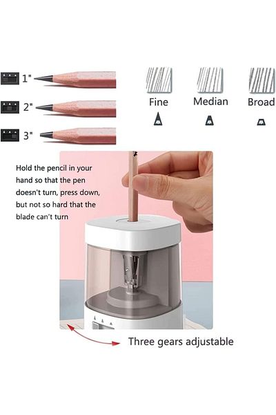 erorex Electric Pencil Sharpener Auto Stop Feature And Heavy Duty Helical Blade Pencil Sharpener Usb And