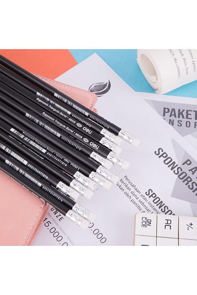 erorex Hb Graphite Pencil 12 Pieces Black