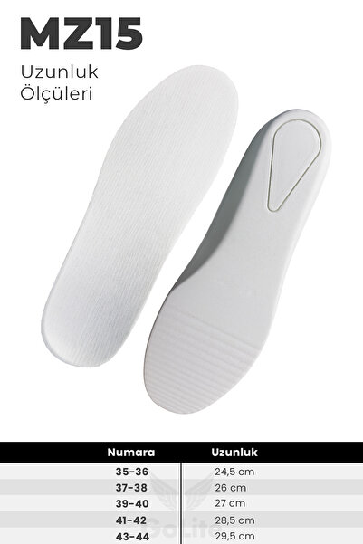 GoLite 2.5 Cm Boy Uzatıcı Tabanlık, Gizli Topuk Yükseltici Ayakkabı Tabanlığı - Mz15 Beyaz