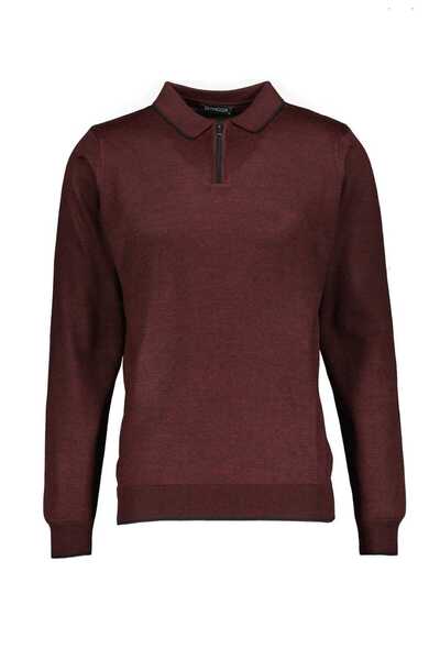 Diandor REGULAR FİT ZİNCİRLİ POLO YAKA KAZAK